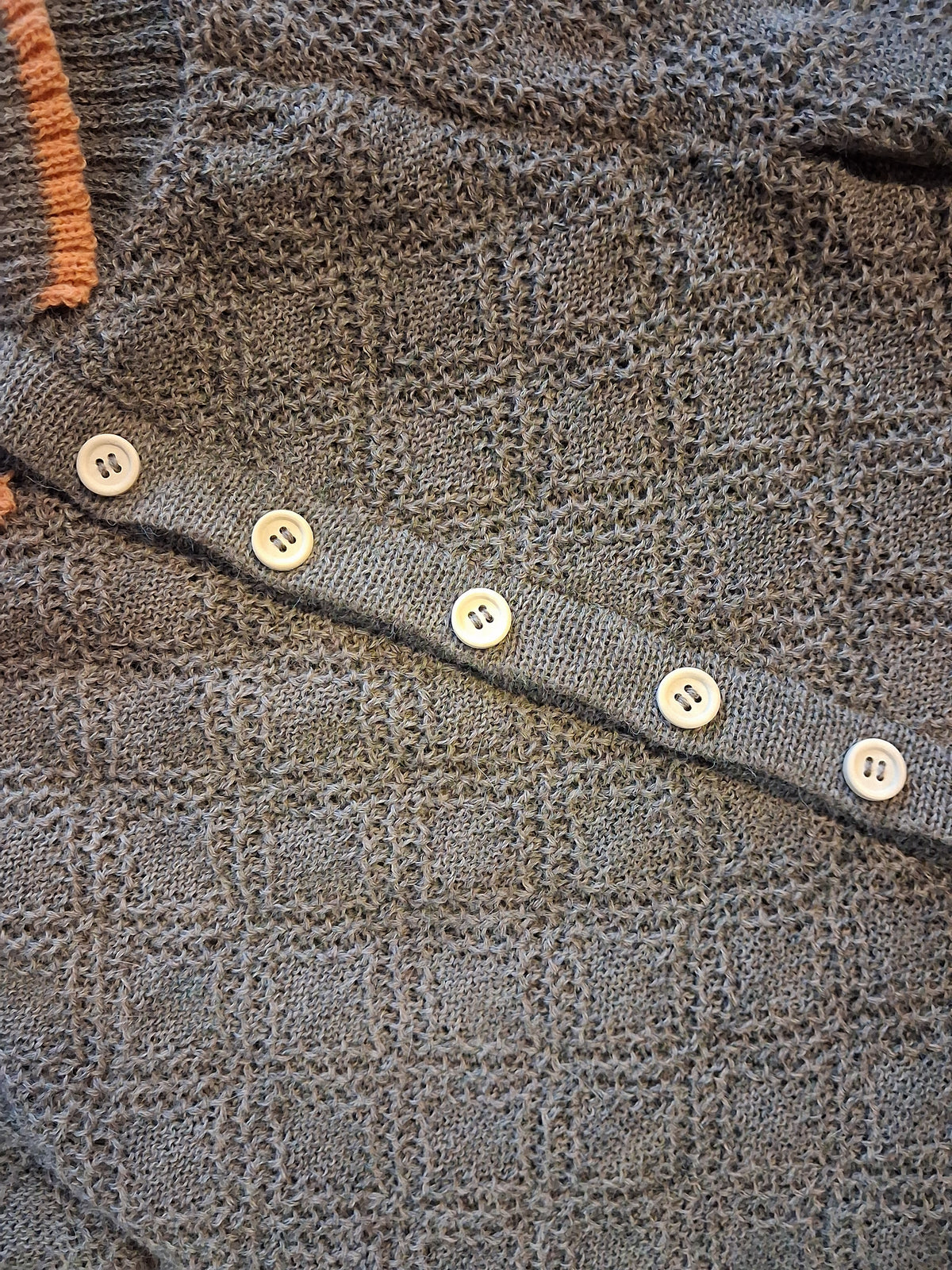 Poncho med knapper str 2 - 3 år
