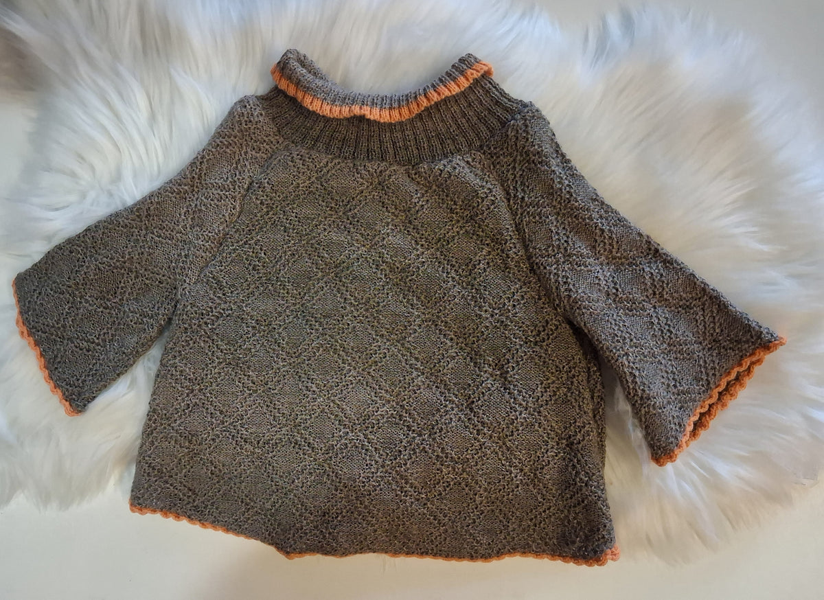 Poncho med knapper str 2 - 3 år