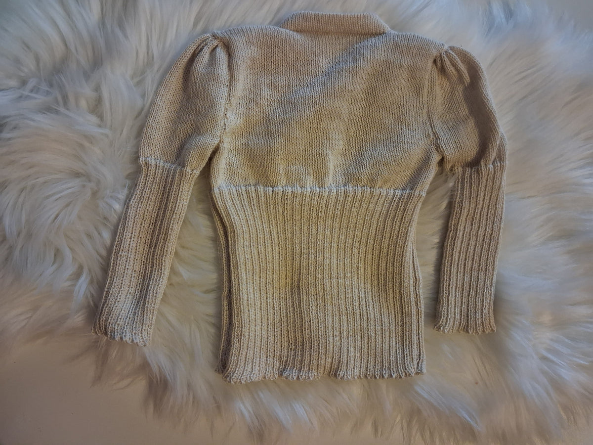 Cardigan med rib str 1 - 2 år
