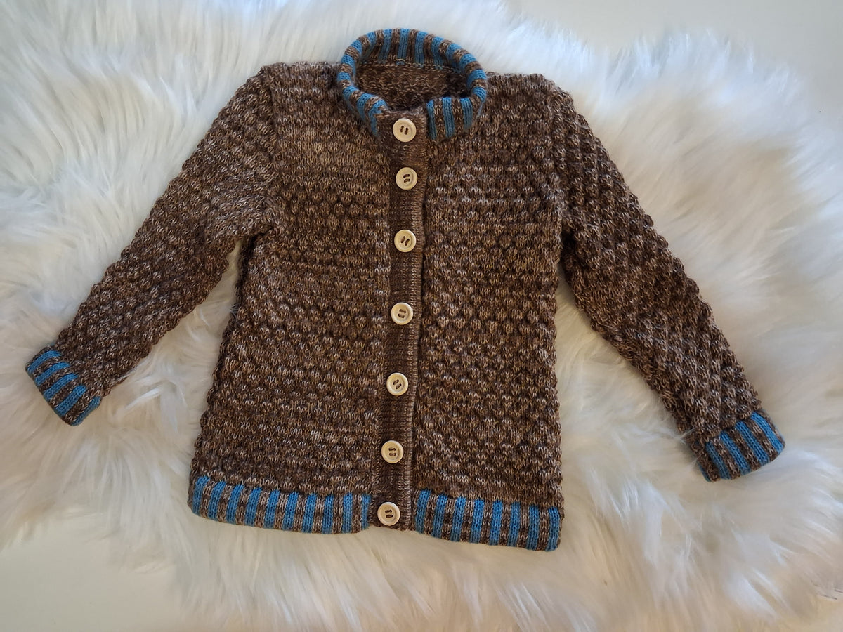 Extra blød cardigan i Alpaca str 1 år