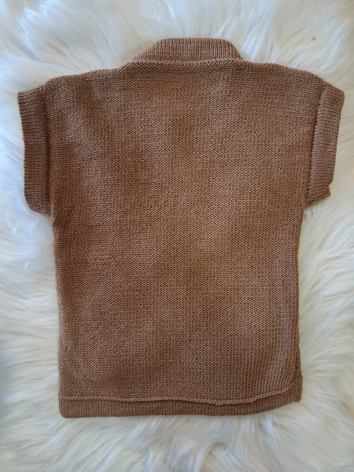 Klassisk Alpaca vest str 2 år